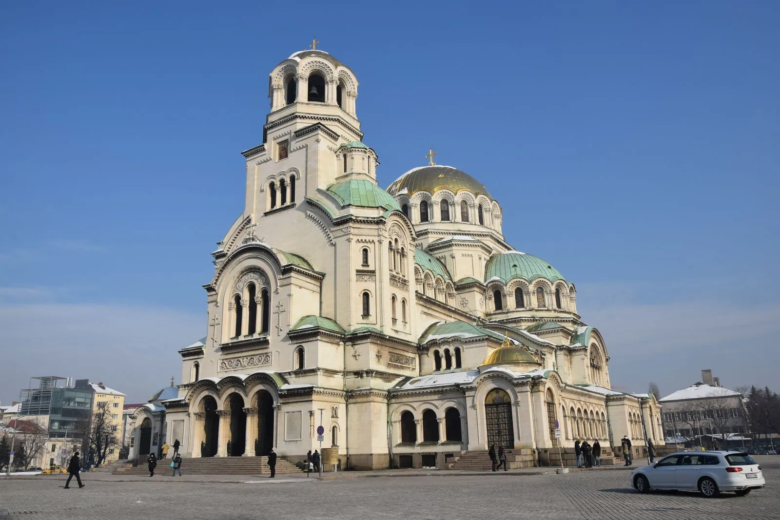 Facade of the St Alexander Nevsky Cathedral in Sofia. Photo by Arjanne Holsappel.